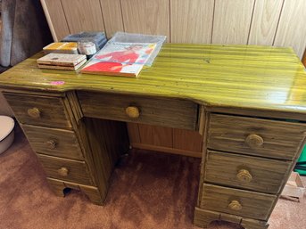 Refinished Sewing Desk - With Contents!