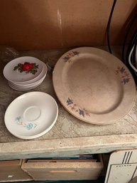 Mixed Lot Of Vintage Pottery / Ceramic Plates