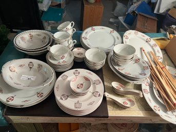 HUGE Japanese Sawada Porcelain Tableware China Set