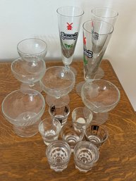 Mixed Glass Lot - Stems, Heineken Glasses, Shot Glasses & More!