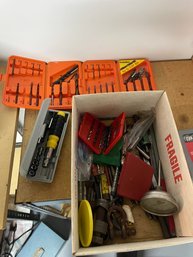 Tool Lot Thermometer Drill Bits And More