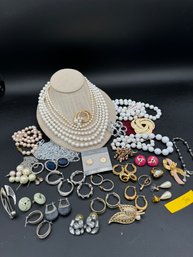 Large Lot Of Costume Jewelry - Some Signed!