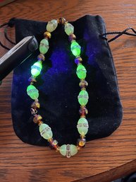 Uranium Glass Necklace