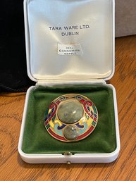 Tara Ware Connemara Marble Celtic Brooch