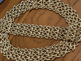 Napier Chunky Gold Tone Necklace And Bracelet Lot