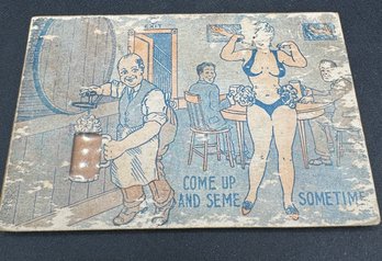 Unique Suggestive Antique Novelty Card