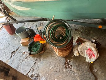 Lot Of Hoses & Lawn Items