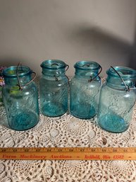 Blue Ball Ideal Canning Jar Wire Bale Patented July 14, 1908