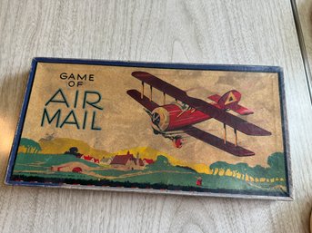 Antique Milton Bradley Game Of Air Mail