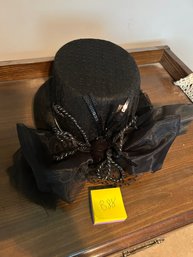 Black Vintage Womens Hat