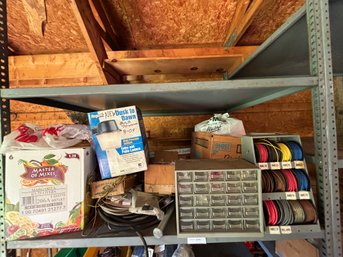 Contents Of Huge Shelf! Wire, Light Bulbs, Storage Containers & More