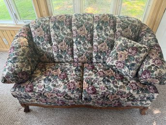 Beautiful Floral Love Seat