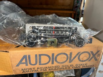 Entire Shelf Lot Including Vintage Audio Vox Cassette AM/FM Car Radio