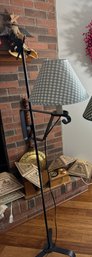 Country Style Floor Lamp With Bear On Top