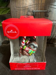 Hallmark Sloth Ornament - In Box!