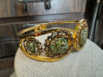 Vintage Hinged Clamper Bangle Bracelet