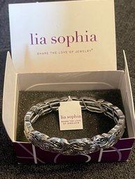 Lia Sophia Brocade Stretch Bracelet New In Box