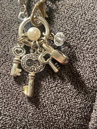 Lock And Key Charm Pendant Necklace