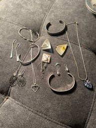 Lot Of Sterling Silver Jewelry - Necklaces, Earrings & Bracelets!