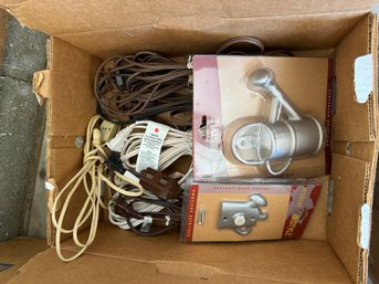 Box Lot Of Extension Cords