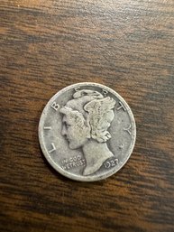 1927 Silver Mercury Dime