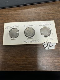 Lot Of Nickels Jefferson Buffalo And Liberty V Nickel