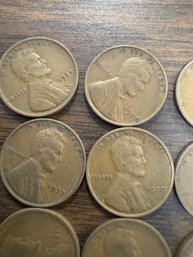 Lot Of Wheat Pennies