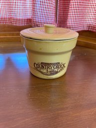 Vintage Country Crock Butter Container With Lid Pottery