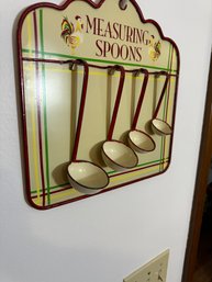 Vintage Style Enameled Hanging Measuring Spoons