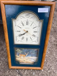 Ingraham Wall Clock With Deer Picture