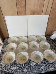 Vintage Syracuse China Clover Bowls Set - Lot Of 12