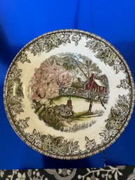 A Friendly Village By Johnson Brothers Vintage Plate