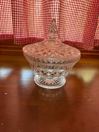 Vintage 1960's Anchor Hocking Wexford Crystal Candy Dish