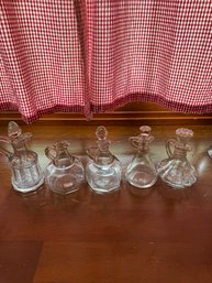 Lot Of Antique Glass Cruets