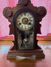 Antique Gingerbread Mantle Clock