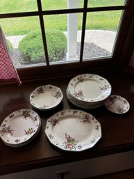 BEAUTIFUL Royal Doulton Old Leeds Sprays Pattern Floral 1930s Lot Of Dishes