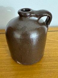 Small Antique Beehive Brown Stoneware Jug