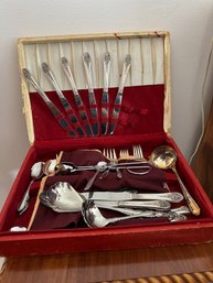 Tudor Plate Flatware Set With Box