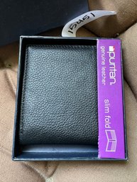 Puritan Slim Fold Leather Wallet - New In Box!