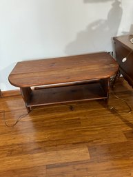 Antique Wood Drop Leaf Side Table