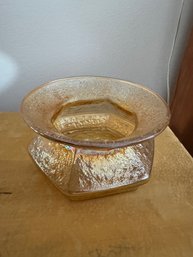 Marigold Carnival Glass Spittoon