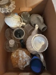 Teapot And Glassware Lot