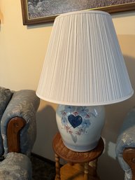PAIR Of 2 Matching Ceramic Country Lamps
