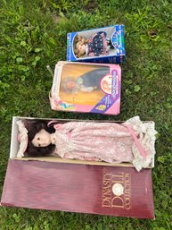 Lot Of Three Dolls - Inc Prince Strongheart W Box!