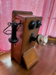 Antique Switch Board Wood Phone