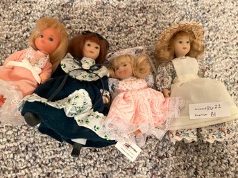 Lot Of Four Mini Dolls - Including Mattel Vintage Doll