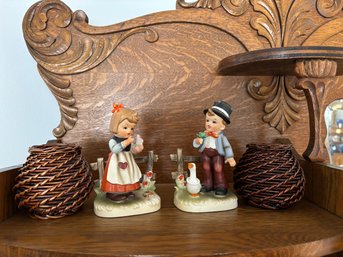 Vintage Japan Boy And Girl Figurines