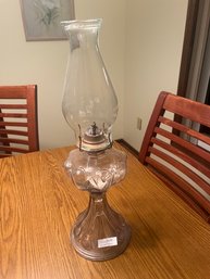 EAPG Antique Glass Oil Lamp