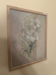 Framed Floral Wall Art Signed Rienkins