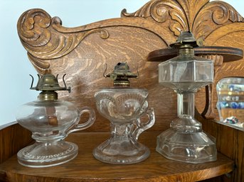 Antique Lamp Base Lot